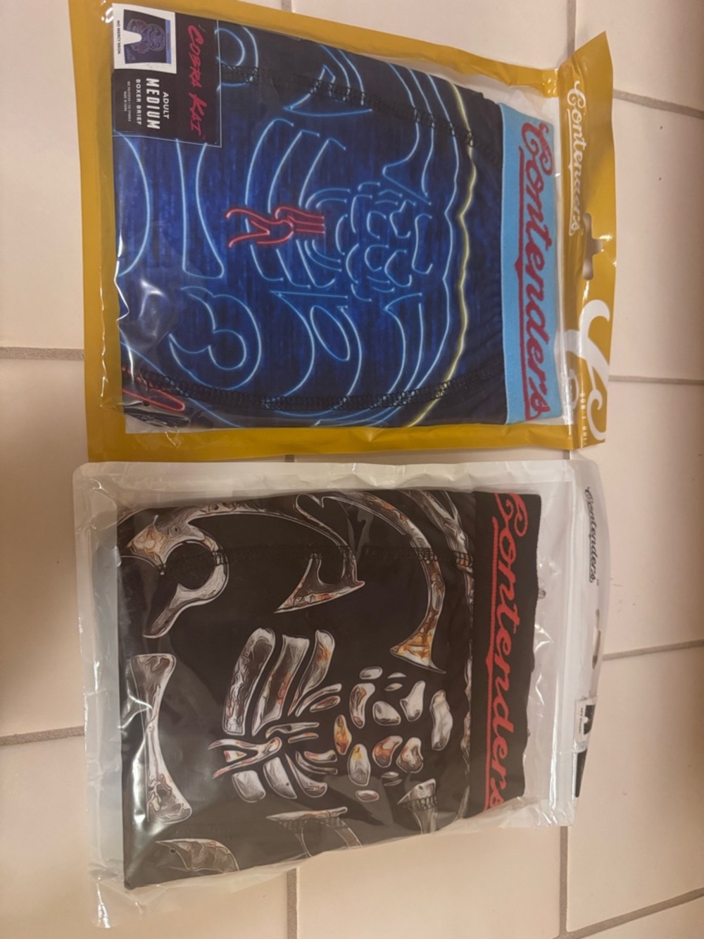 Contenderas Graphic boxers - Blue & Black Skeleton Designs